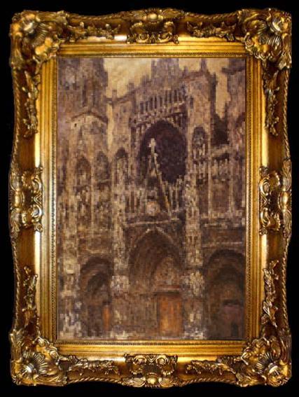 framed  Claude Monet Rouen Cathedral, ta009-2